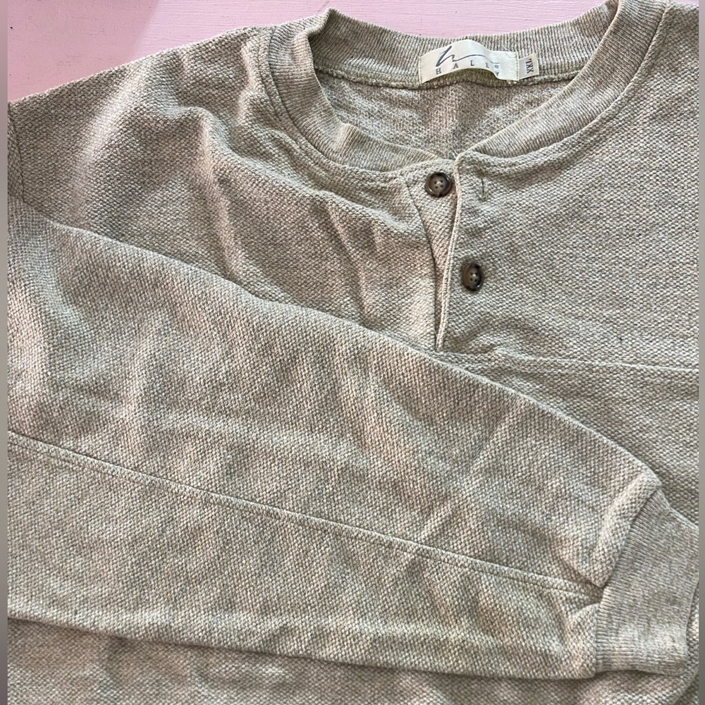 Cozy Waffle Sweatshirt Tucson Starr Pass Crew Back Button Men’s Loose Fit XXL